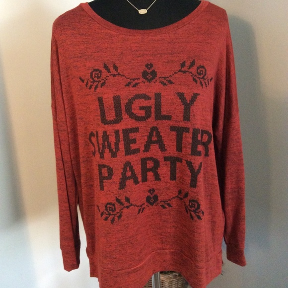one clothing Sweaters - L Ugly Sweater Party Long Sleeve One Clothing Top